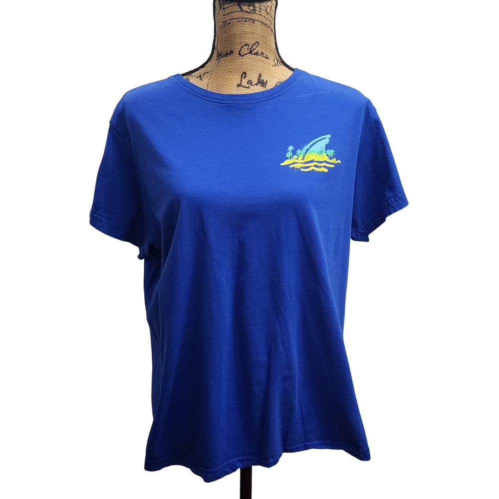 Landshark Bar & Grill T-Shirt XL Myrtle‎ Beach Graphic Blue Tee